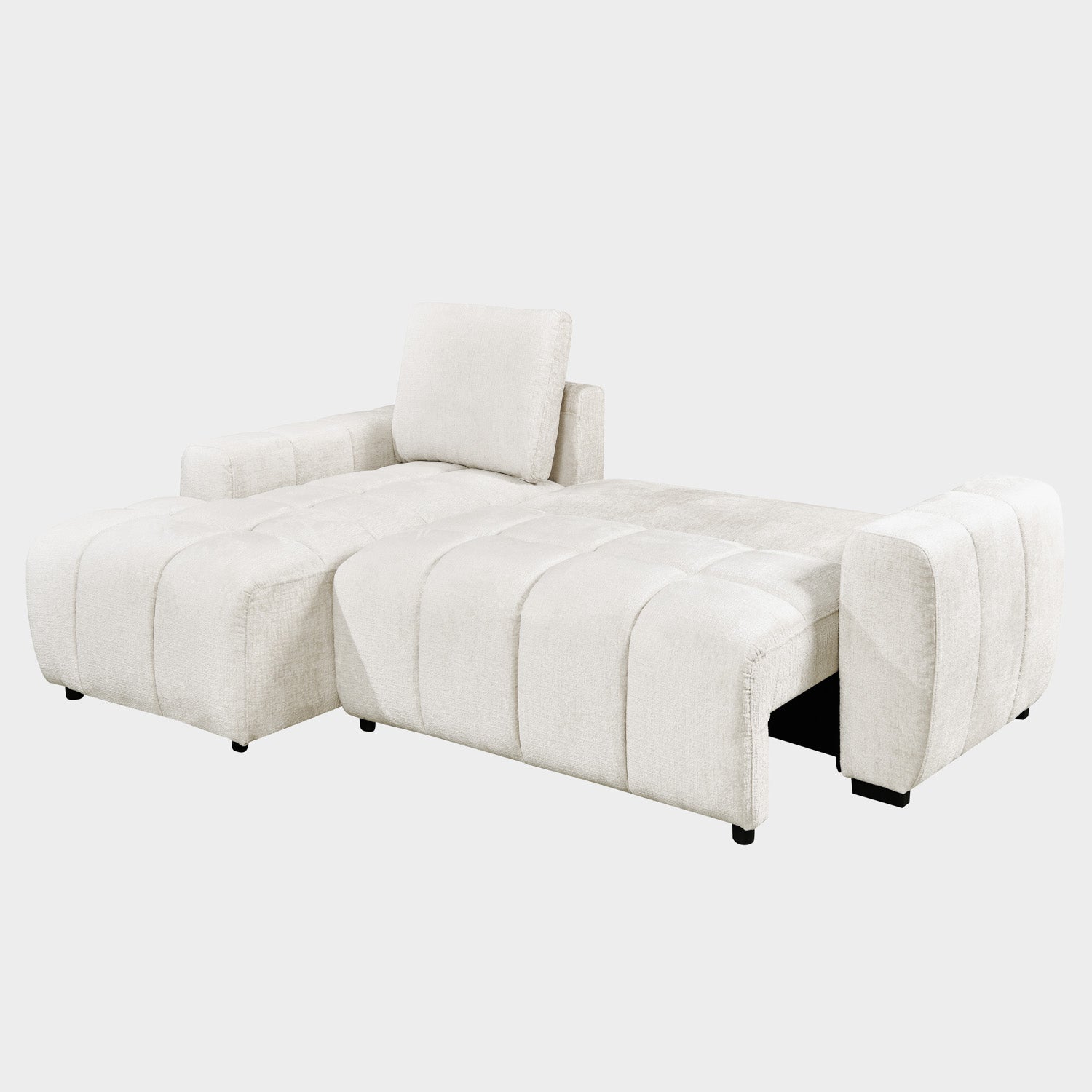 Lora Sofa Bed Cream Left Hand Facing Corner