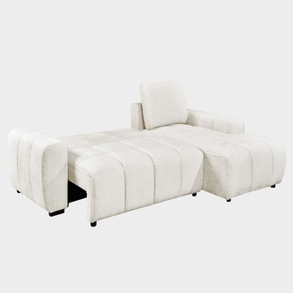 Lora Sofa Bed Cream Right Hand Facing Corner