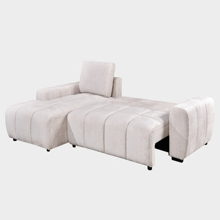 Lora Sofa Bed Champagne Left Hand Facing Corner
