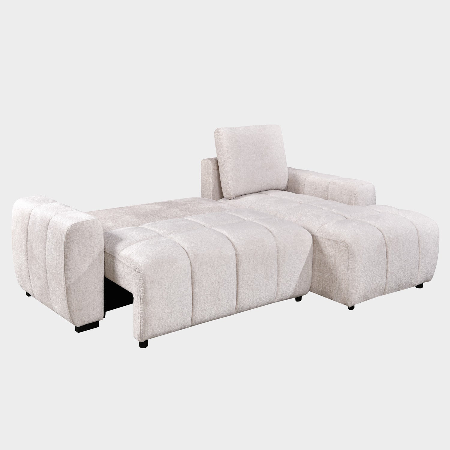 Lora Sofa Bed Champagne Right Hand Facing Corner