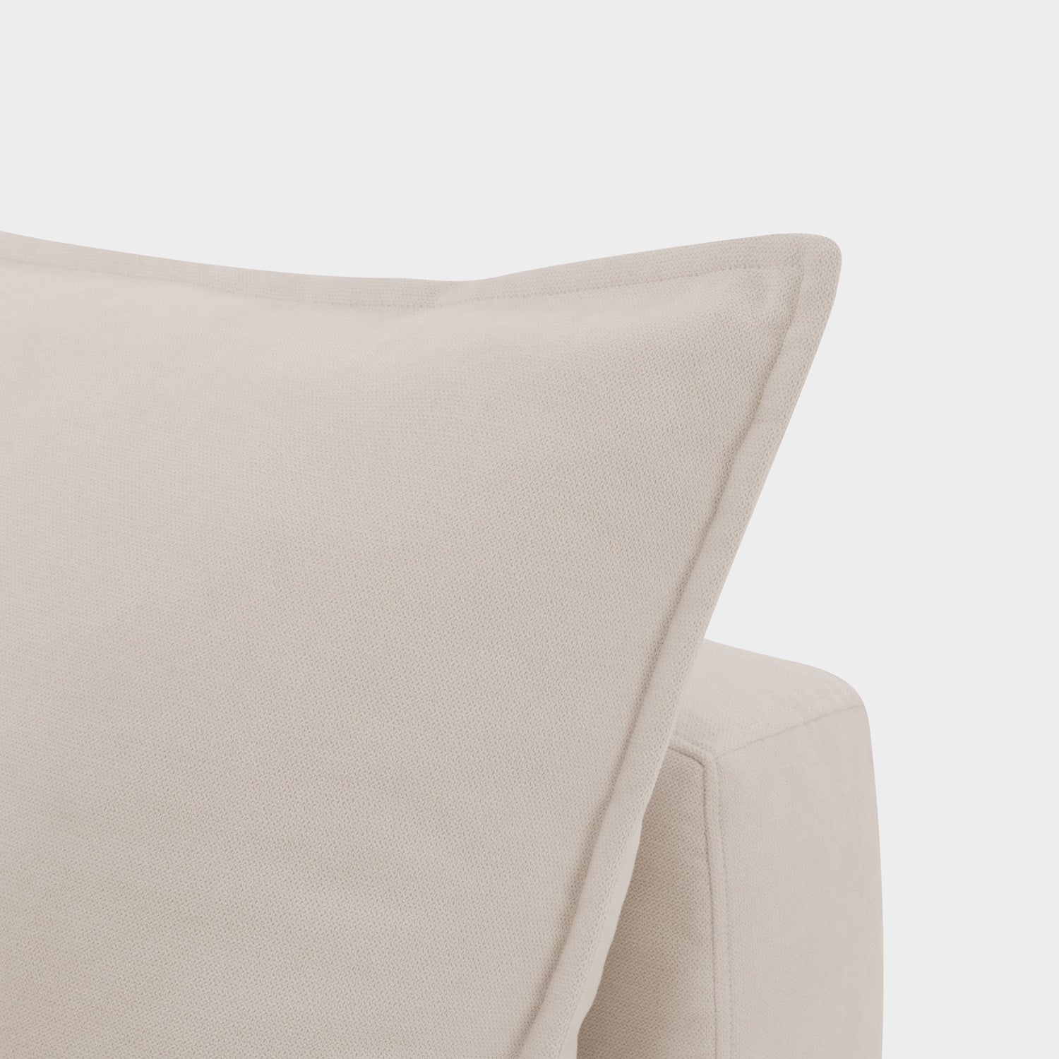Mira Piped Feather Cloud  Sofa Beige 4 Seater