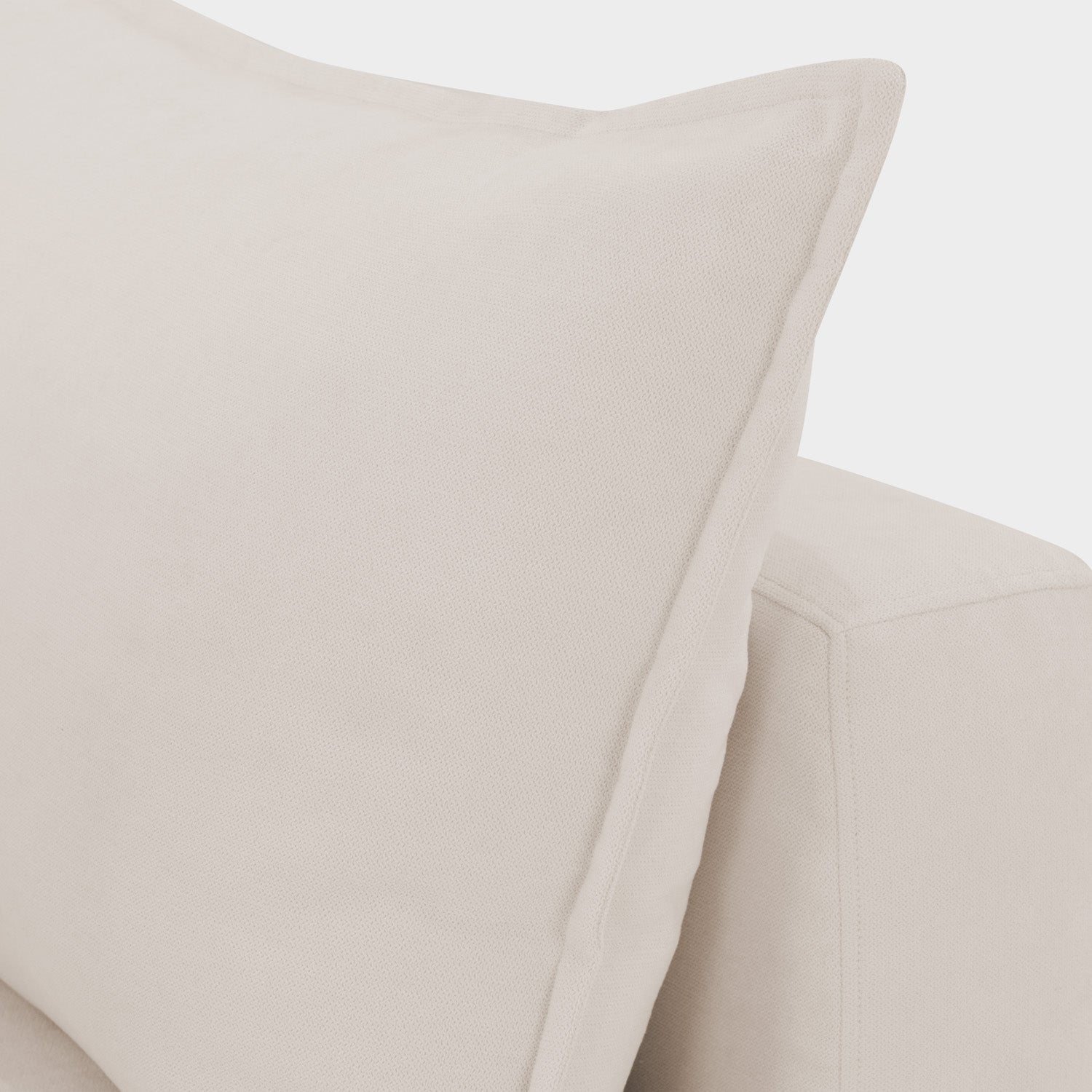 Mira Piped Feather Cloud  Sofa Beige 4 Seater