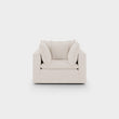 Mira Piped Feather Cloud  Sofa Beige Armchair