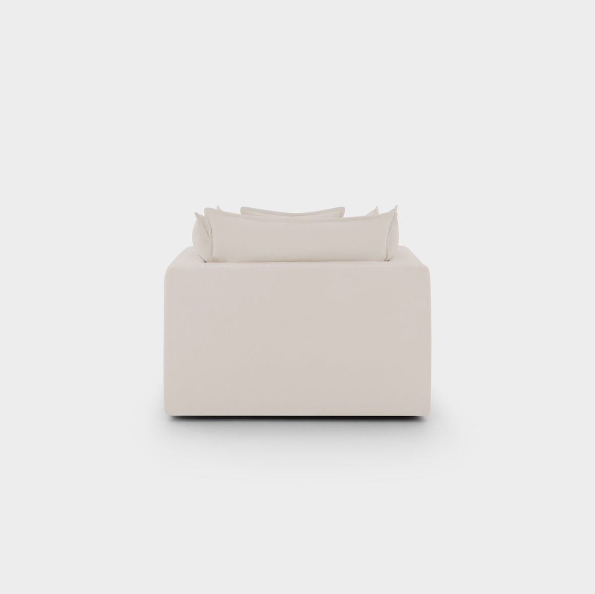 Mira Piped Feather Cloud  Sofa Beige Armchair