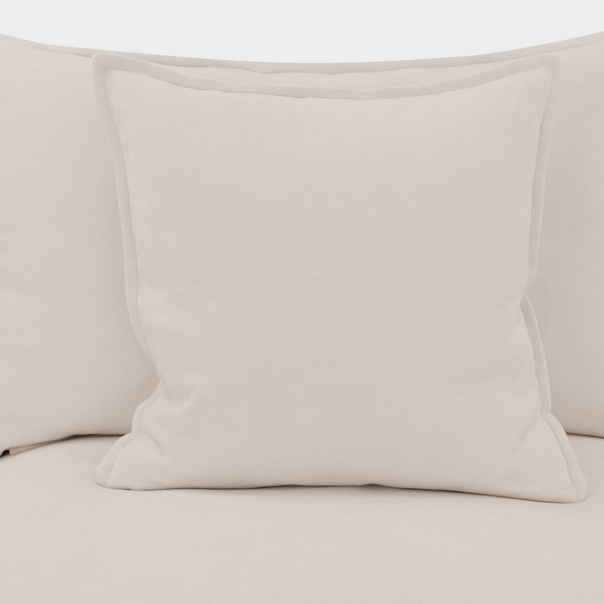 Mira Piped Feather Cloud  Sofa Beige Armless Piece