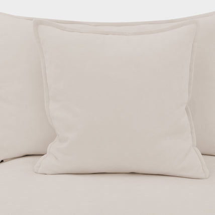 Mira Piped Feather Cloud  Sofa Beige Armless Piece