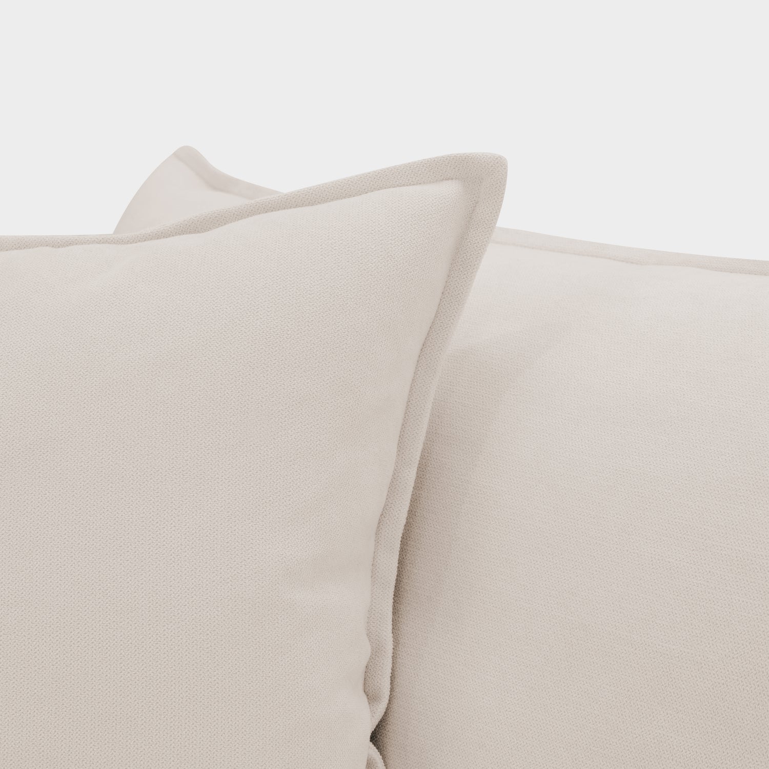Mira Piped Feather Cloud  Sofa Beige Armless Piece