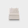 Mira Piped Feather Cloud  Sofa Beige Armless Piece