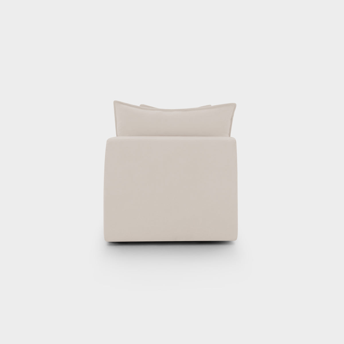 Mira Piped Feather Cloud  Sofa Beige Armless Piece