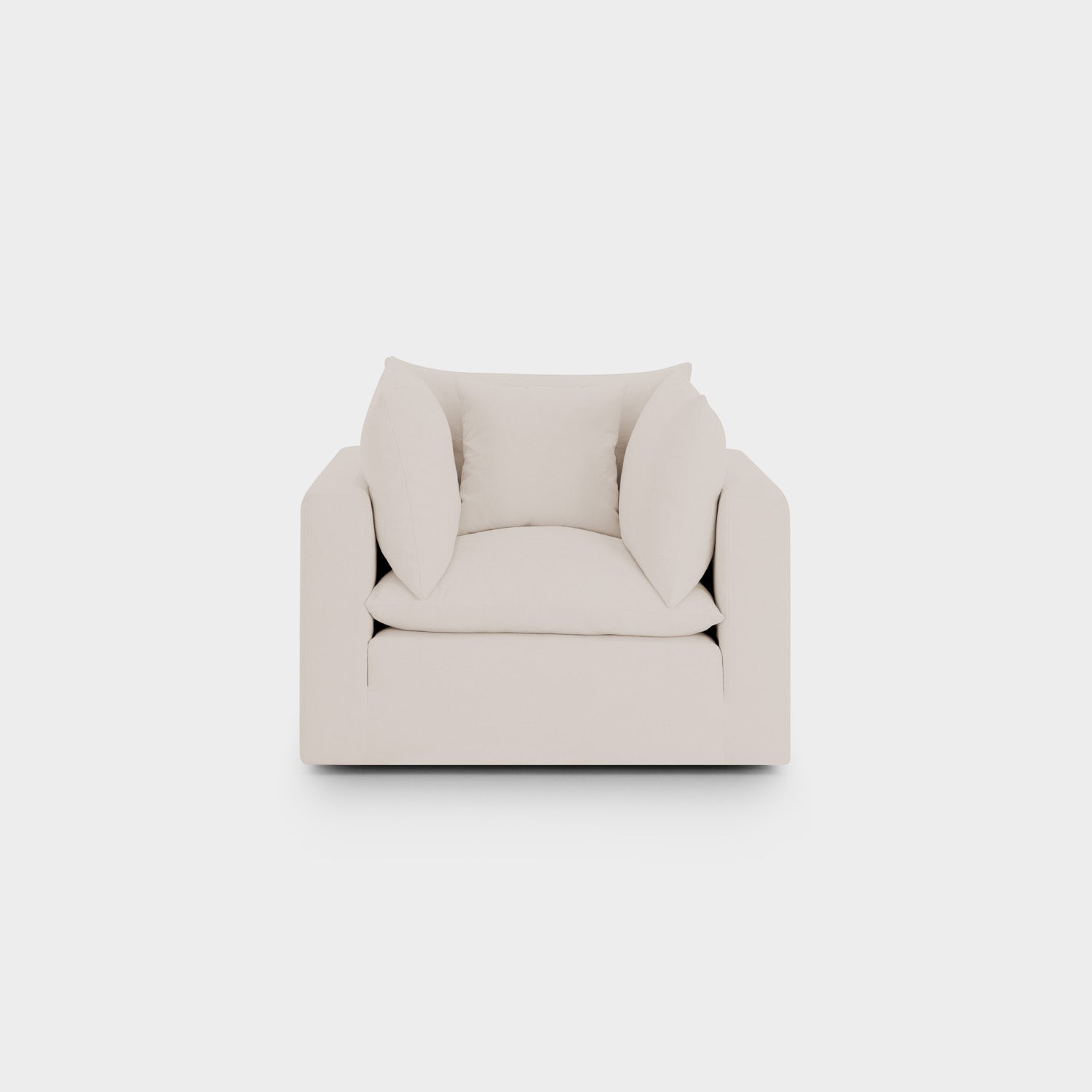Mira Feather Cloud Sofa Beige Armchair