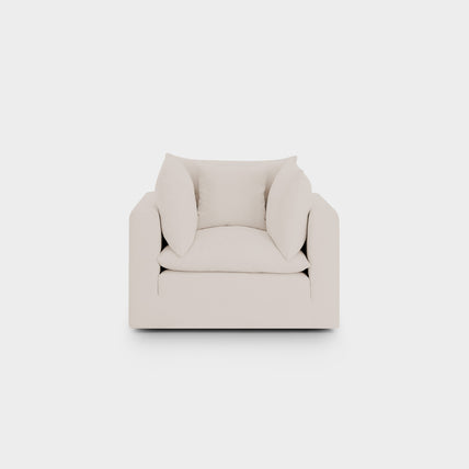Mira Feather Cloud Sofa Beige Armchair