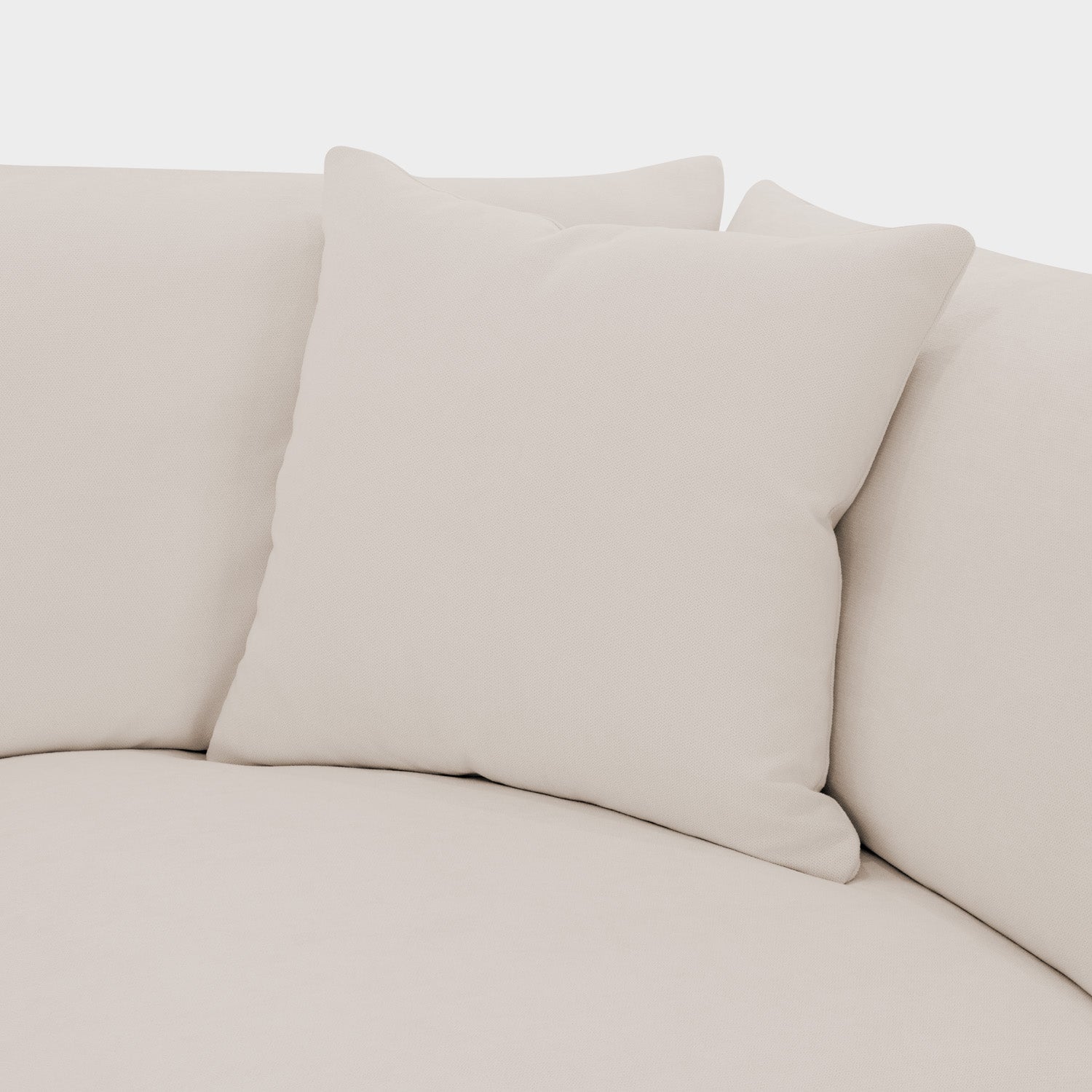 Mira Feather Cloud Sofa Beige 4 Seater