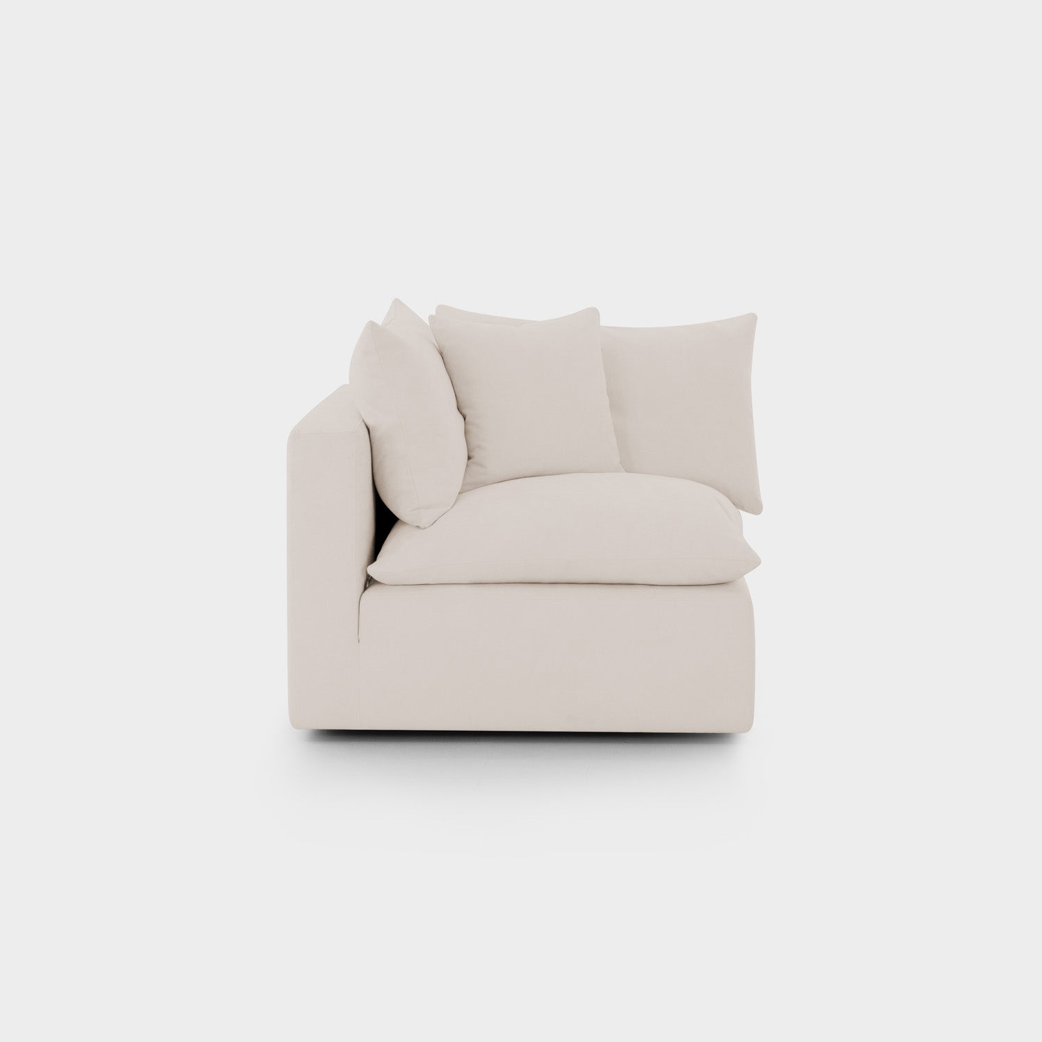 Mira Feather Cloud Sofa Beige Arm Piece