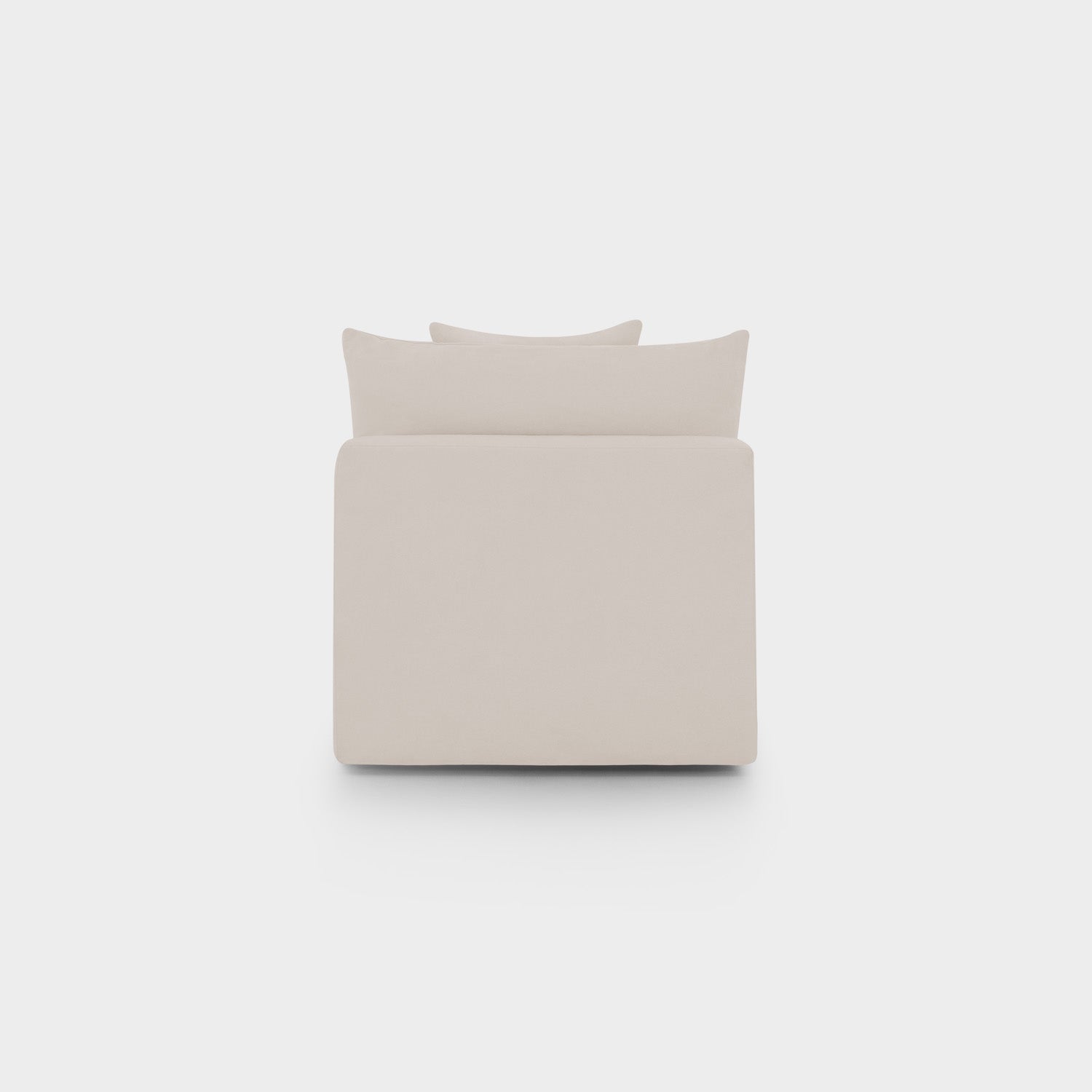 Mira Feather Cloud Sofa Beige Armless Piece