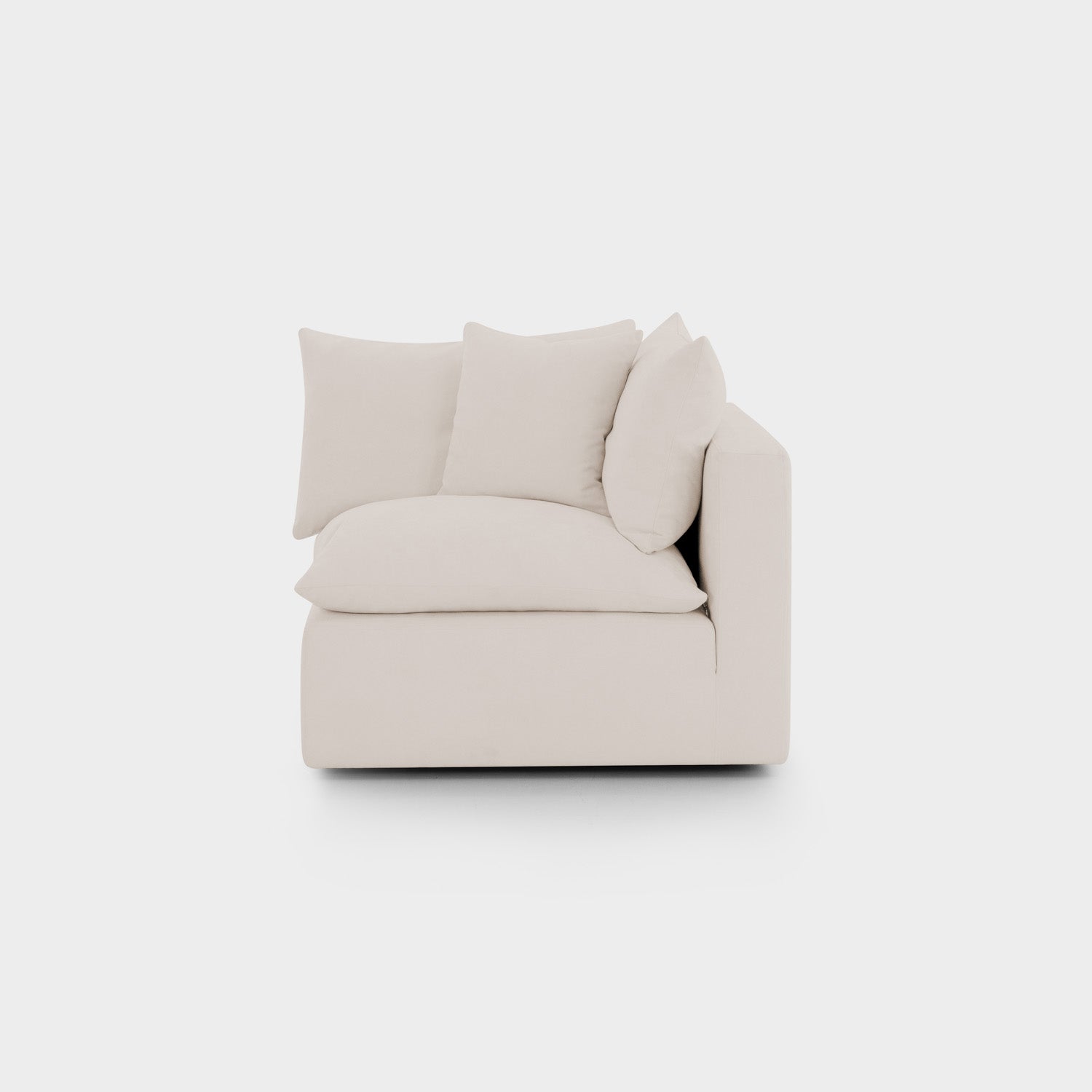 Mira Feather Cloud Sofa Beige Arm Piece