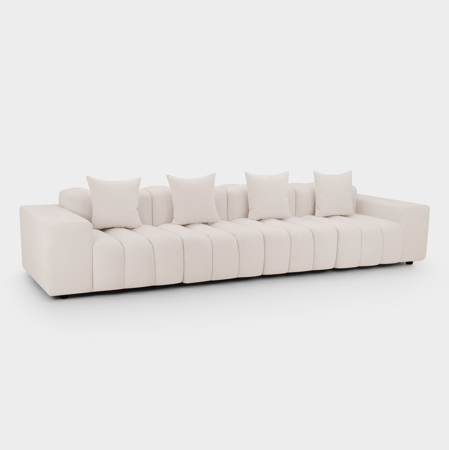 Raha Sofa Beige 4 Seater