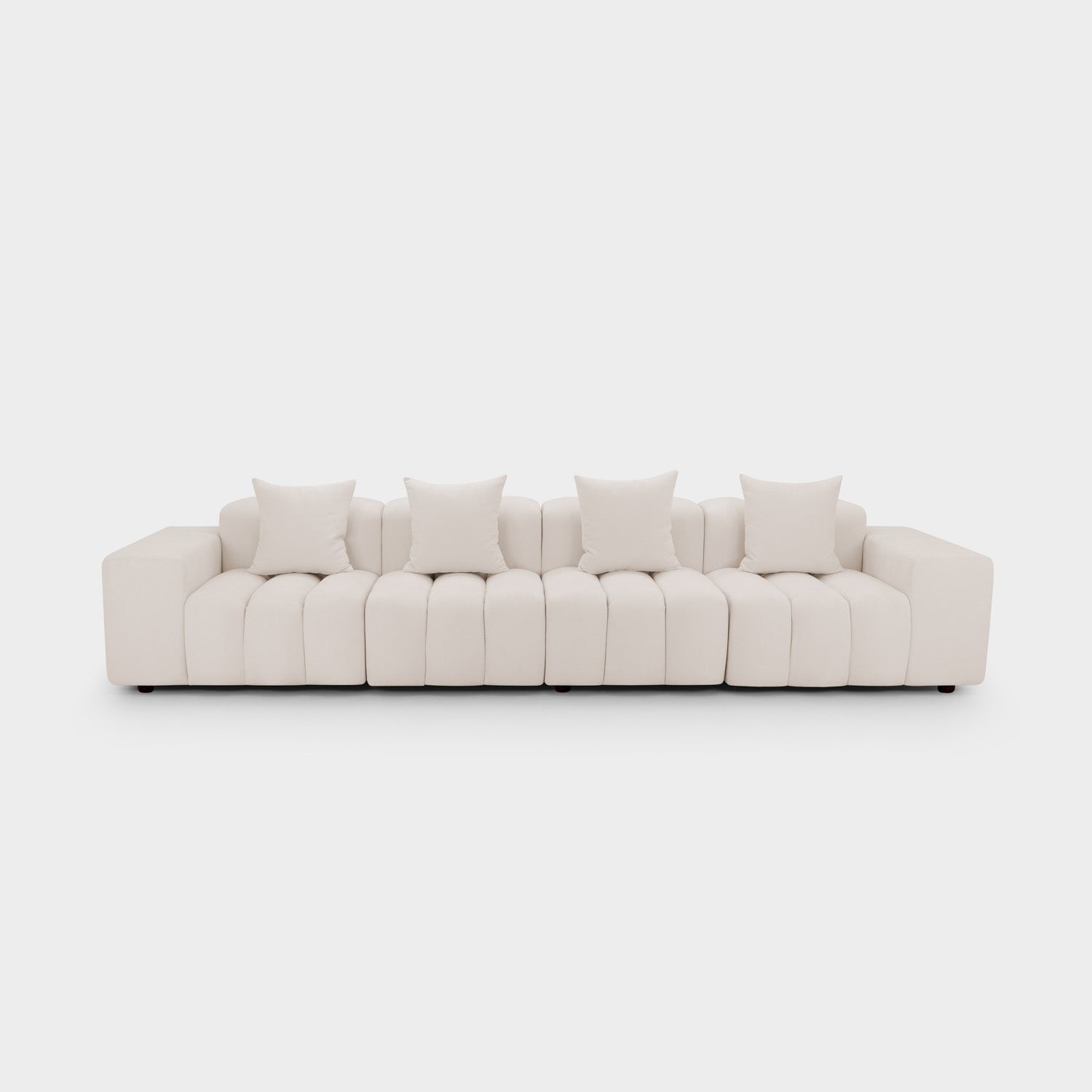 Raha Sofa Beige 4 Seater