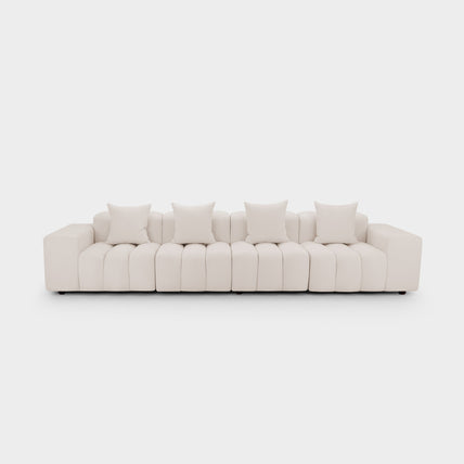 Raha Sofa Beige 4 Seater