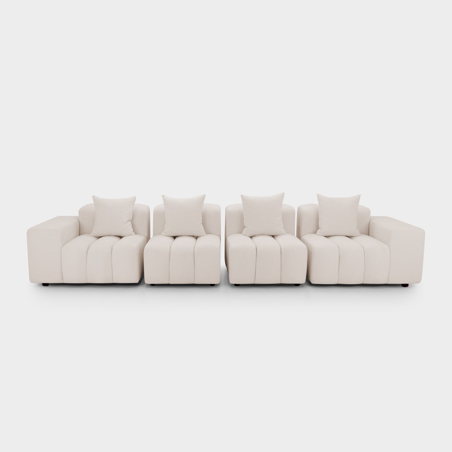 Raha Sofa Beige 4 Seater