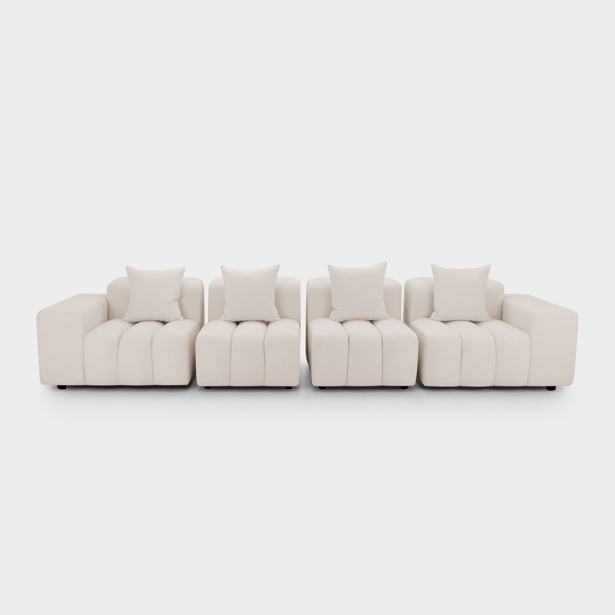Raha Sofa Beige 4 Seater