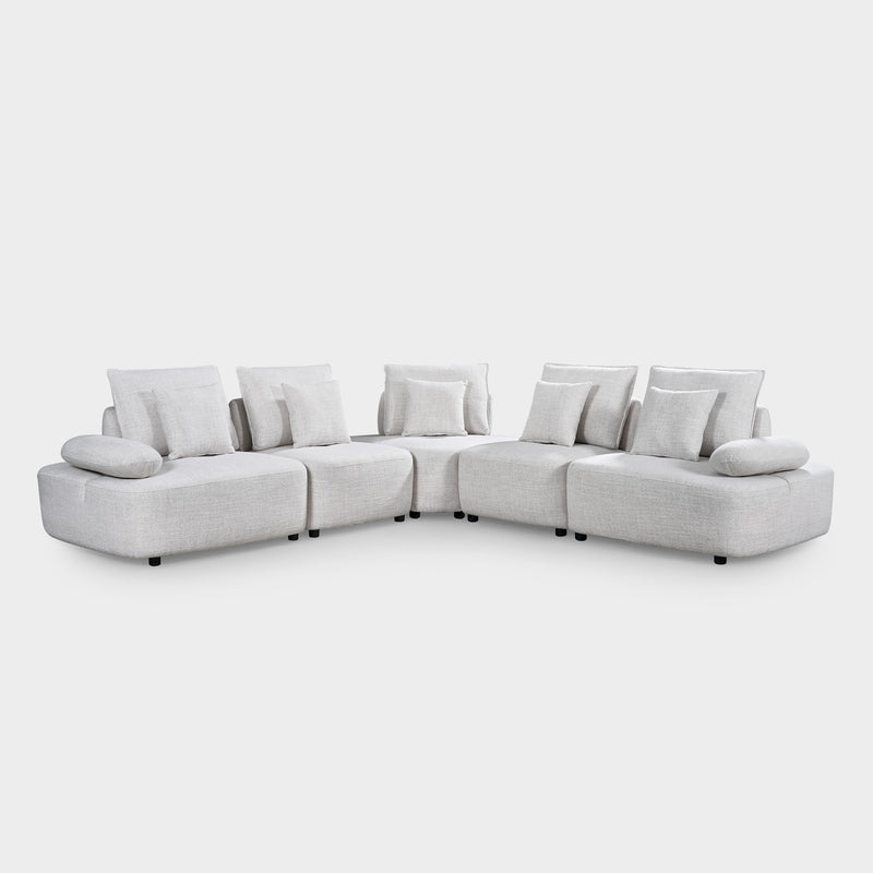 Serra Modular Sofa Light Grey Large Corner