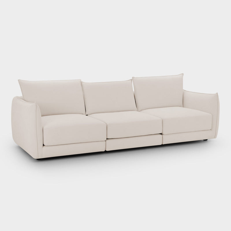 Luna Sofa Beige 3 Seater