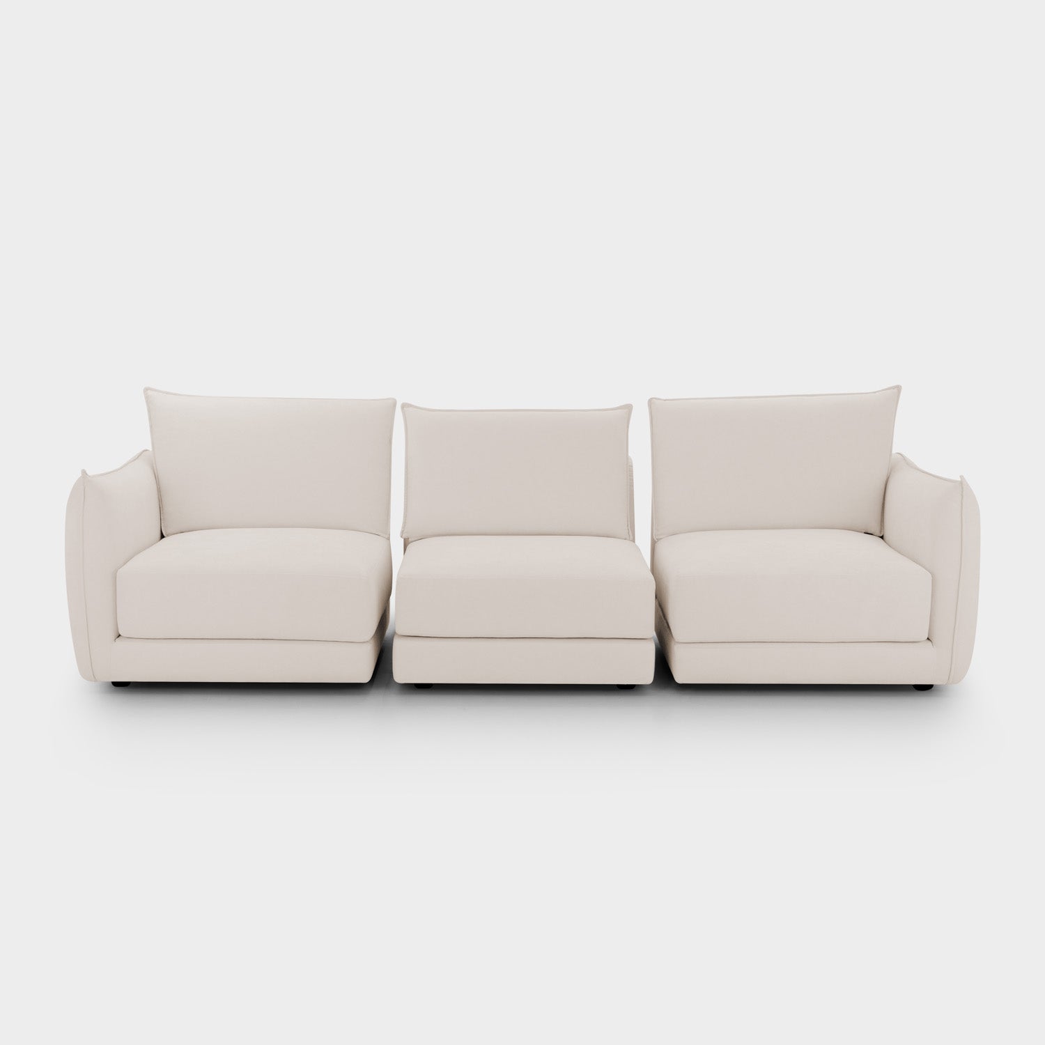 Luna Sofa Beige 3 Seater