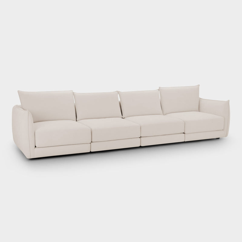 Luna Sofa Beige 4 Seater