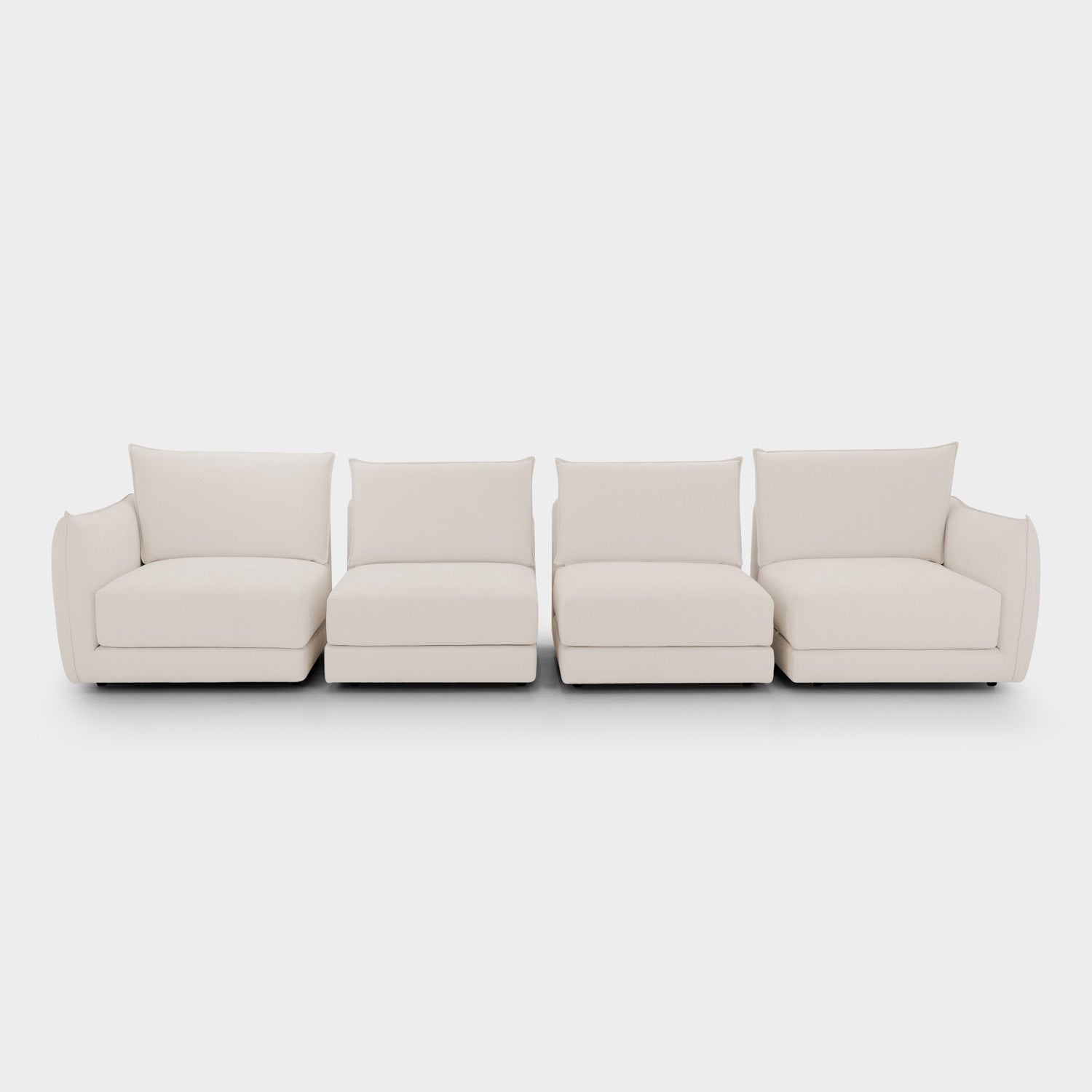 Luna Sofa Beige 4 Seater