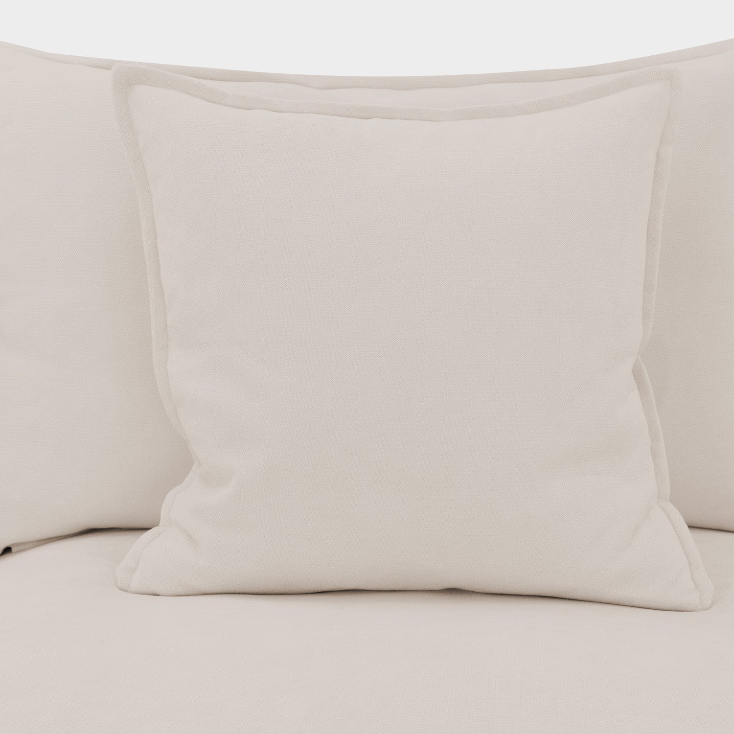 Mira Piped Sofa Beige 3 Seater