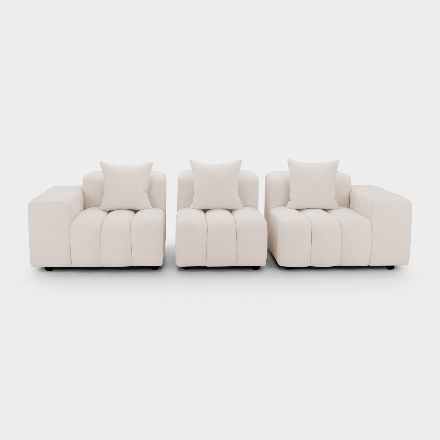 Raha Sofa Beige 3 Seater