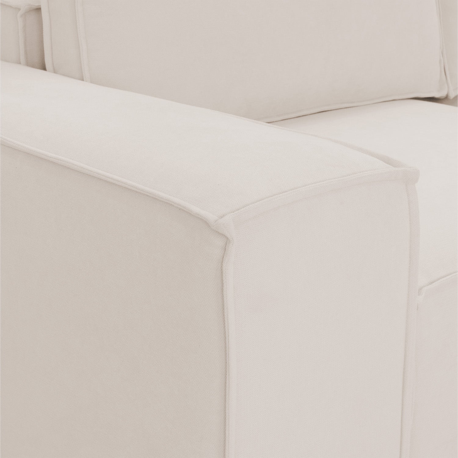 Sadir Sofa Beige 3 Seater + Ottoman