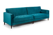 Harper Sofa Plush Teal 4 Seater