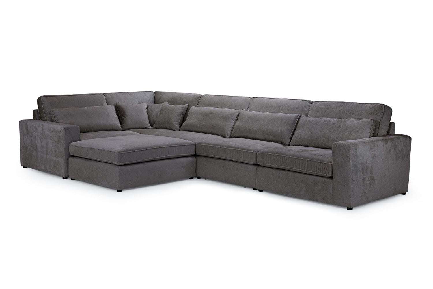 Kiana Modular Sofa Grey Left Hand Arm Piece