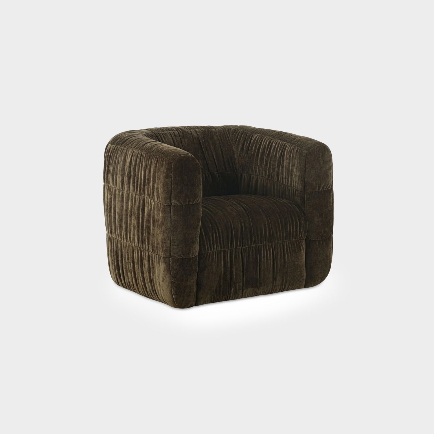 Aria Swivel Chair Brown
