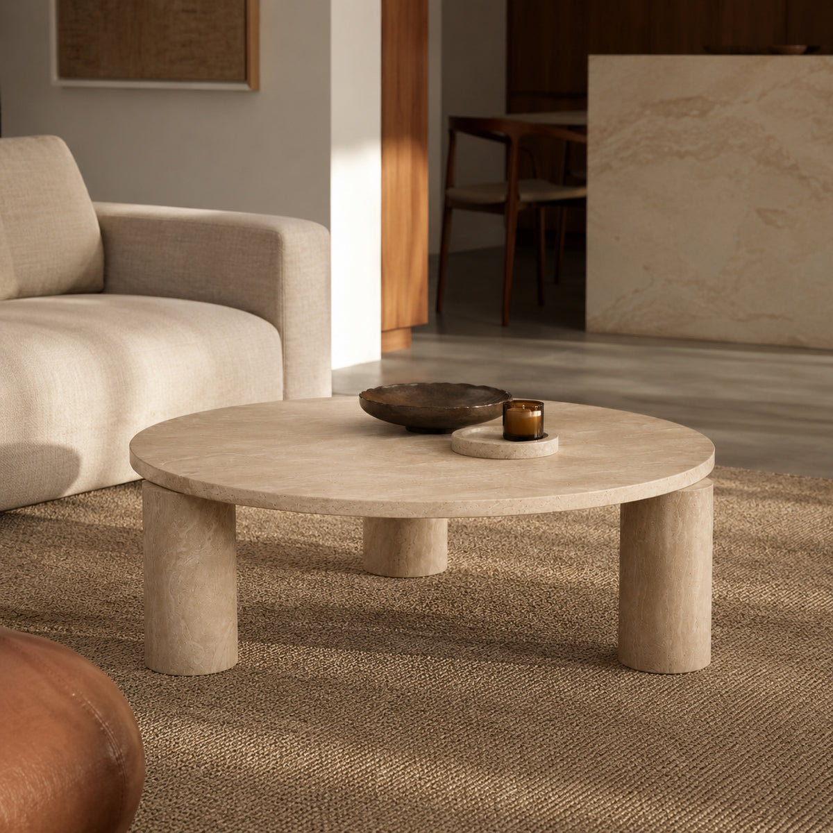 Aven Coffee Table Travertine