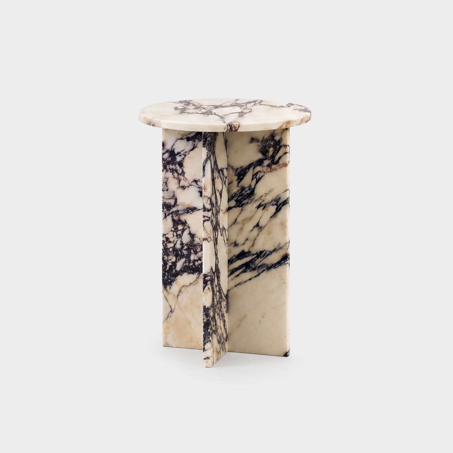 Axis Side Table-Calacatta Viola