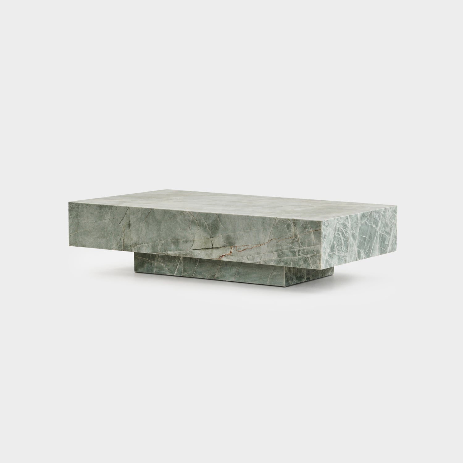 Block Coffee Table-Esmeralda Quartzite