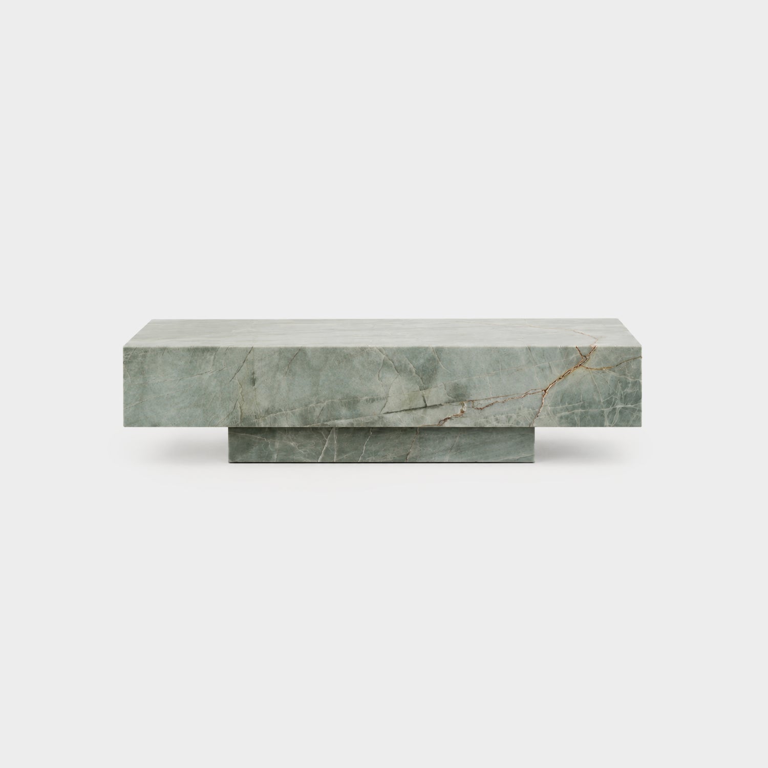 Block Coffee Table-Esmeralda Quartzite