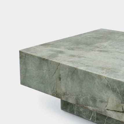 Block Coffee Table-Esmeralda Quartzite
