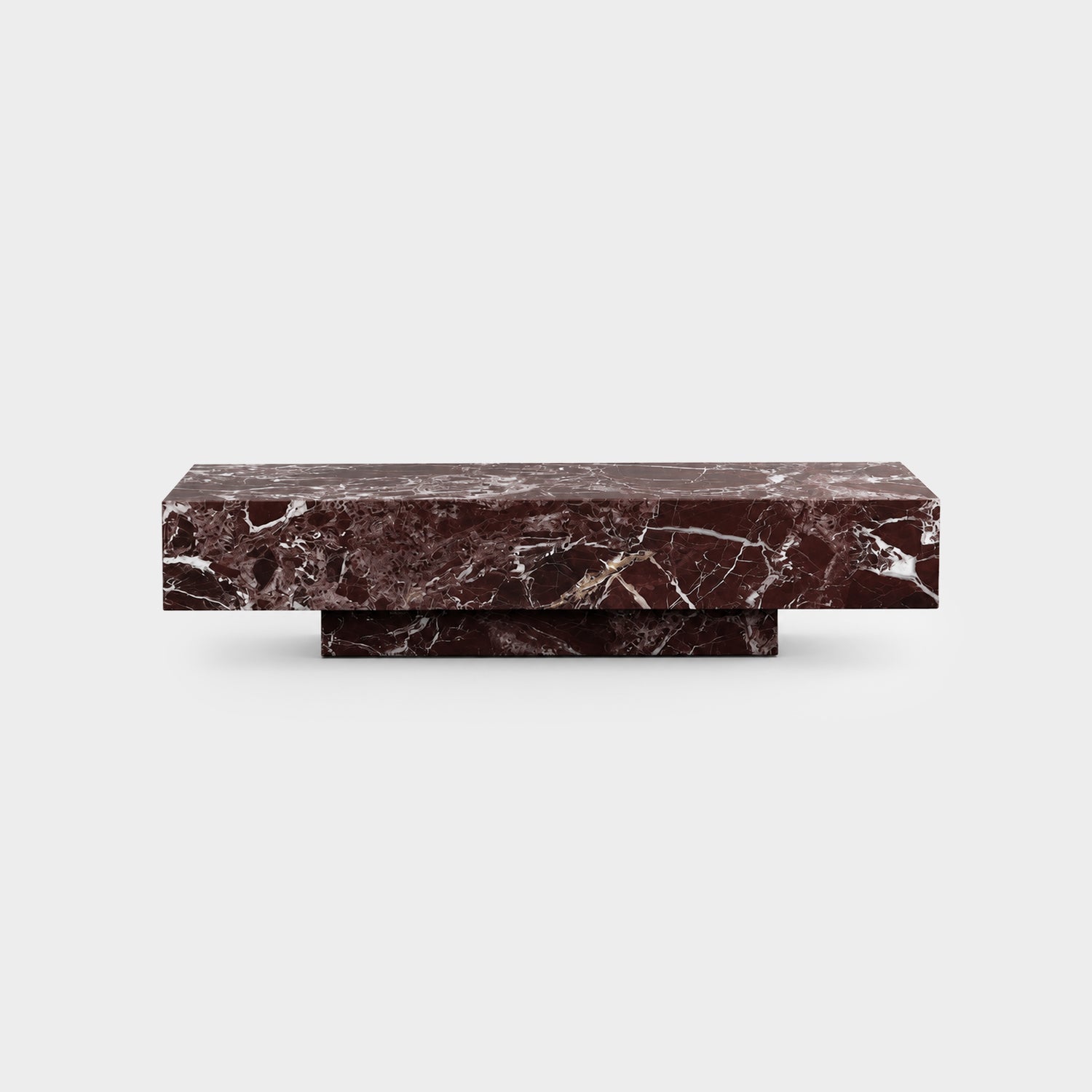Block Coffee Table-Rosa Levanto Maroon