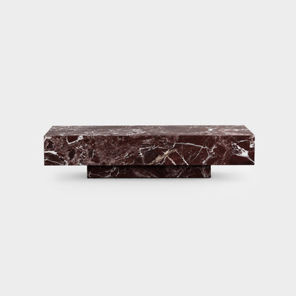 Block Coffee Table-Rosa Levanto Maroon