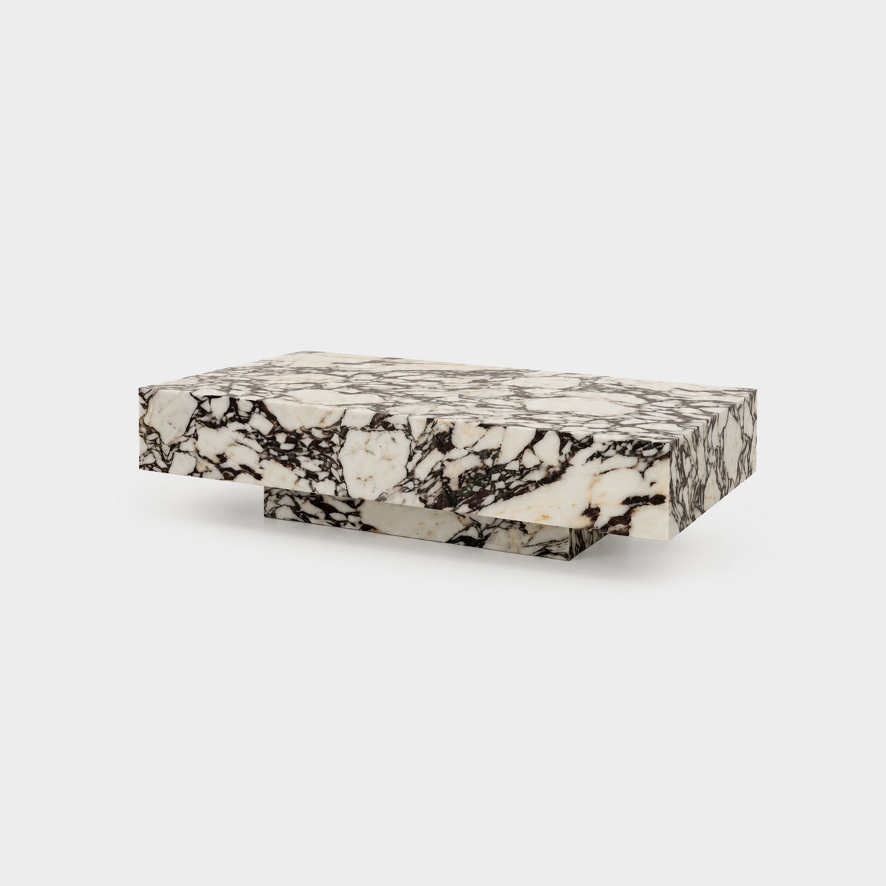 Block Coffee Table-Viola Marble