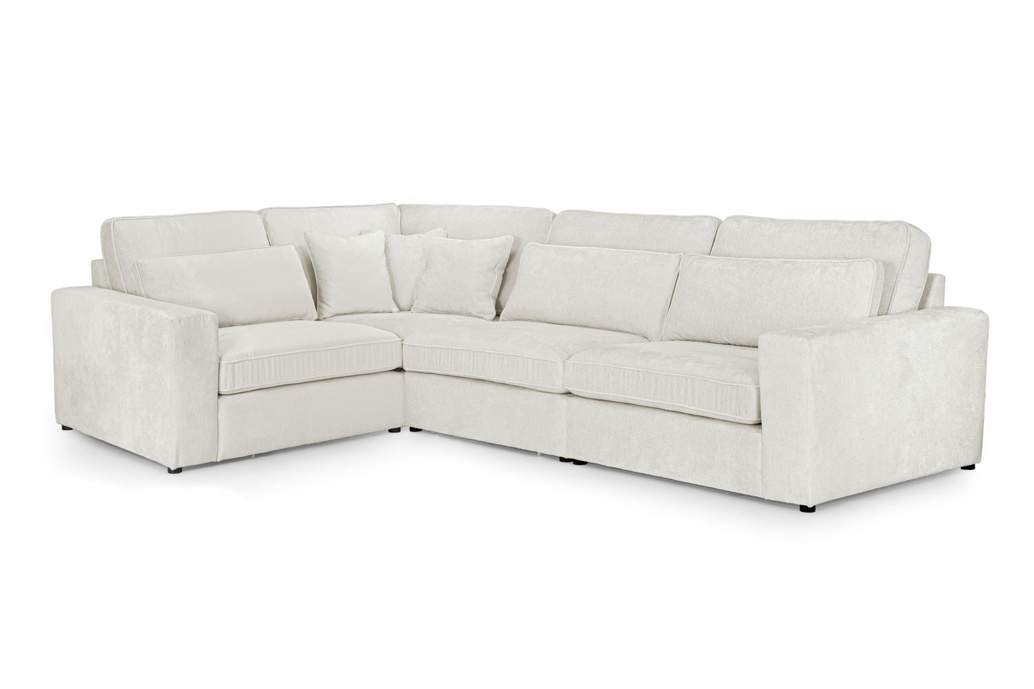 Kiana Modular Sofa Ivory Left Hand Facing Corner