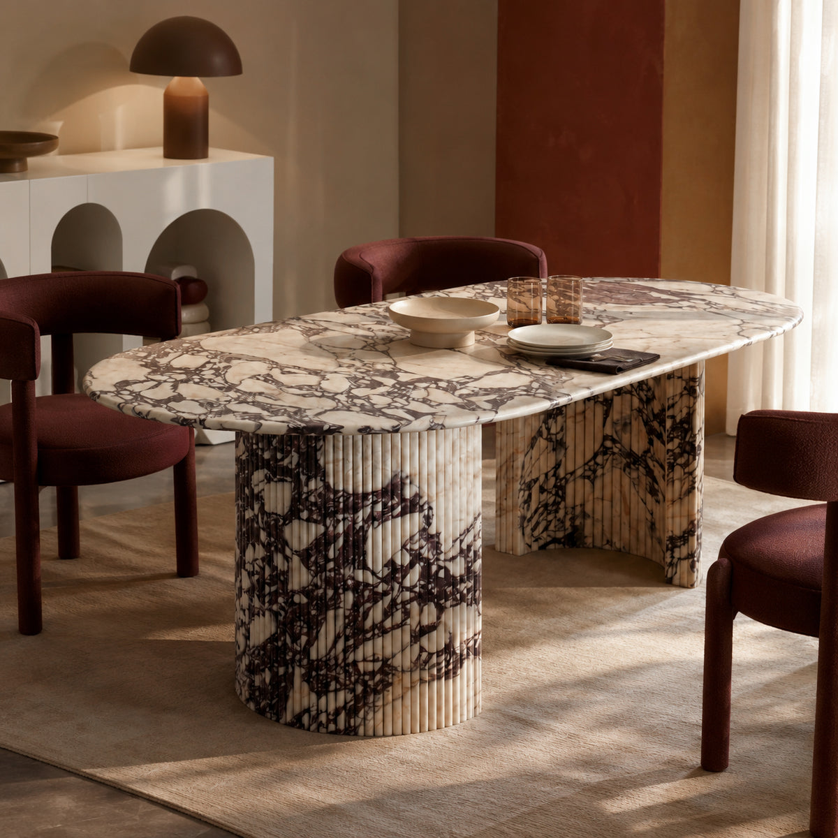 Chimera Dining Table Calacatta Viola