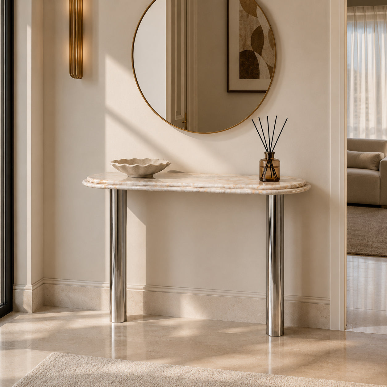Column Console Rainbow Onyx