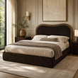 Daria Bed King Dark Brown