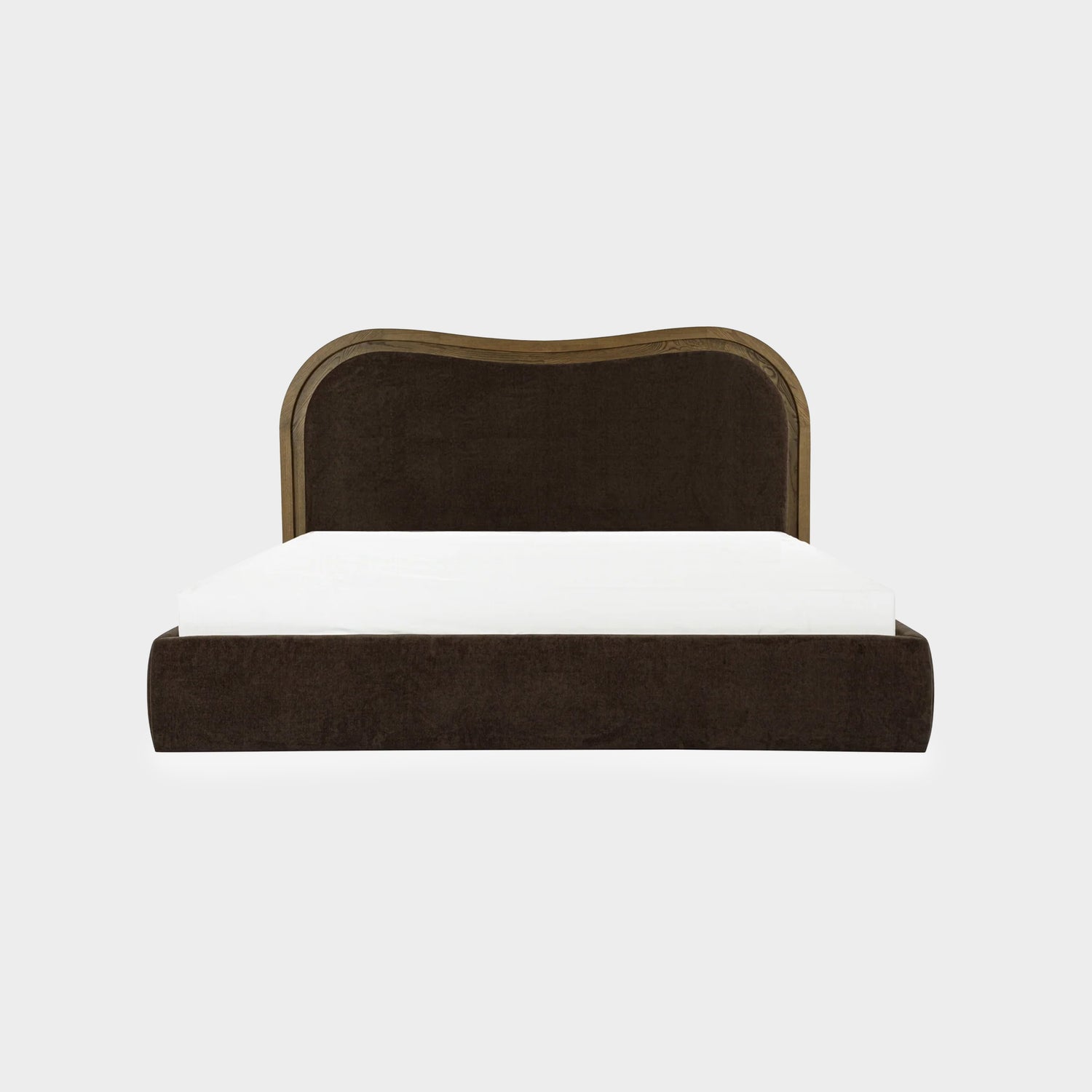 Daria Bed King Dark Brown