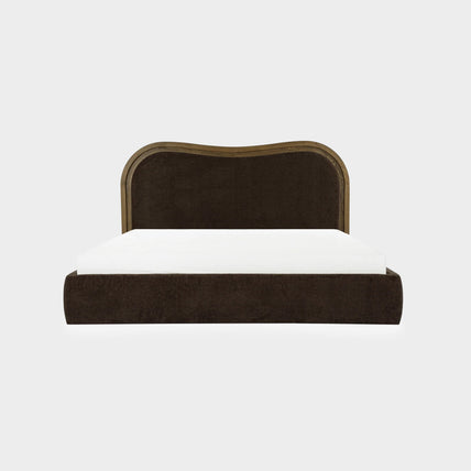 Daria Bed King Dark Brown