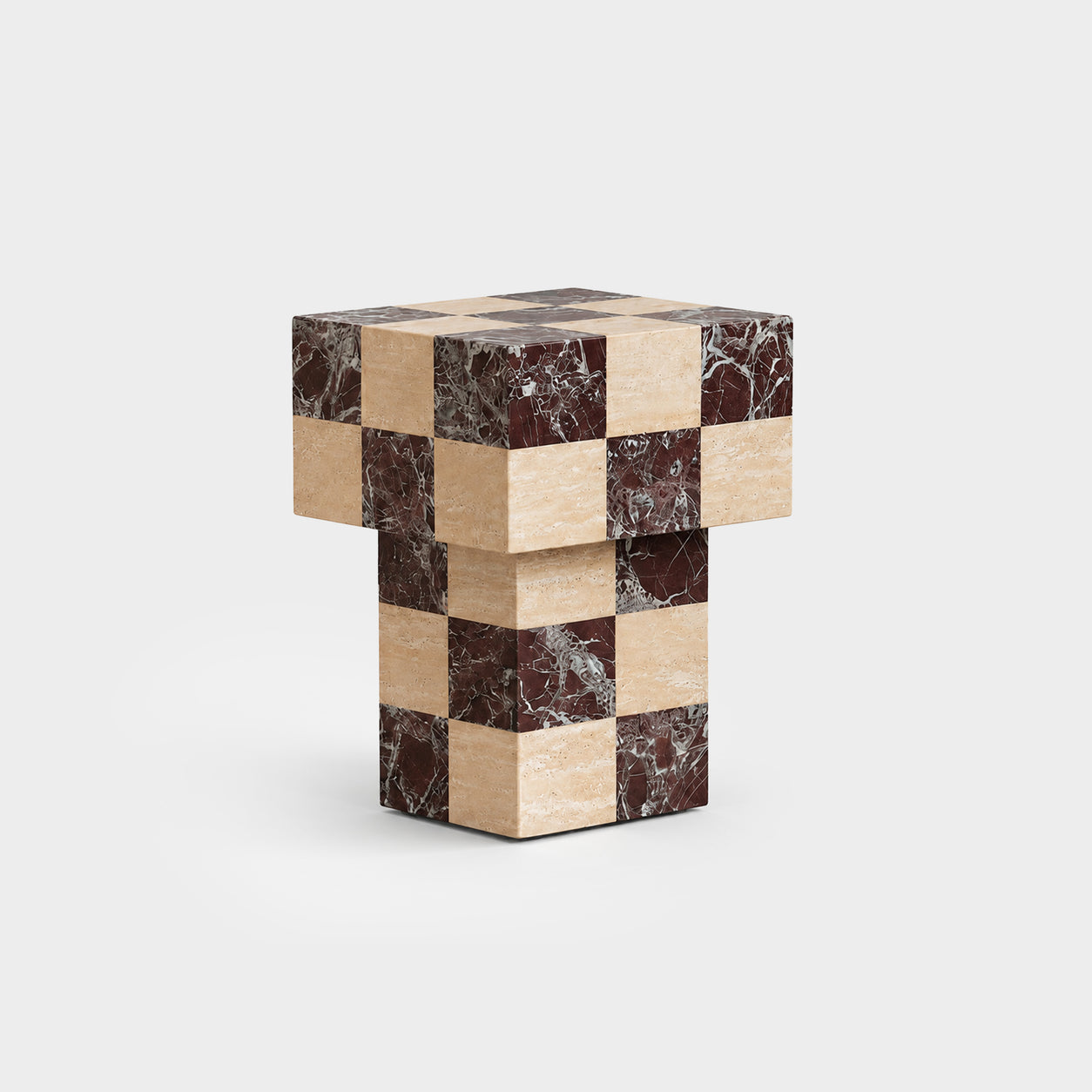 Domino Side Table Rosa Levanto